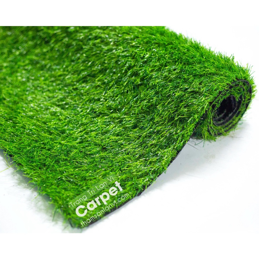 Miếng cỏ nhân tạo dày 3cm không phai màu độ bền cao, thoát nước, kích thước 50cm x 50cm