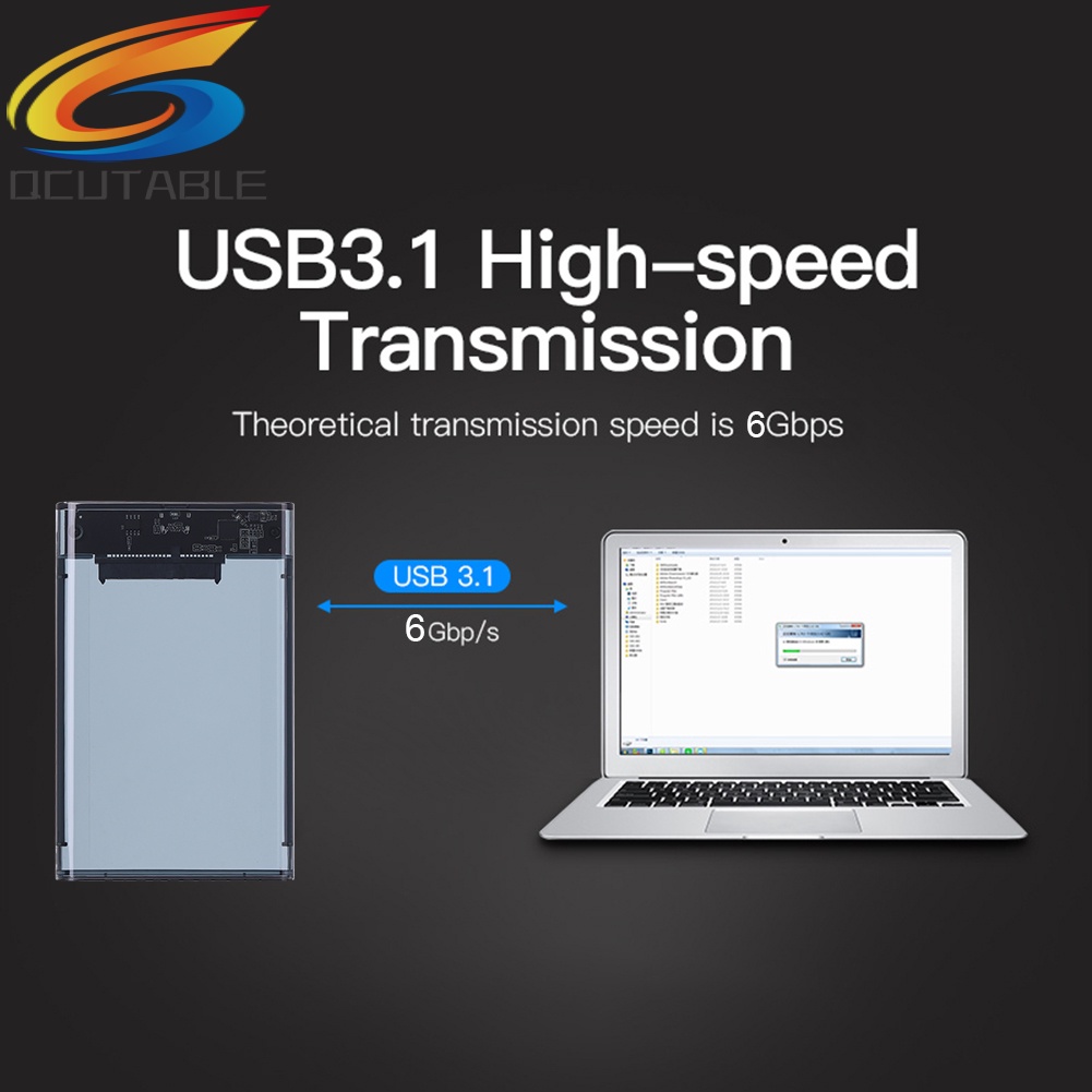 Vỏ đựng ổ cứng ngoài USB 3.1 Type-C 2.5 inch SATA HDD SSD