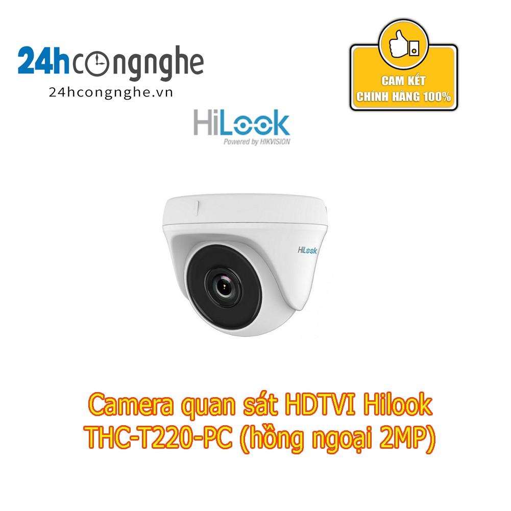 Camera quan sát HDTVI Hilook THC-T220-PC (hồng ngoại 2MP)