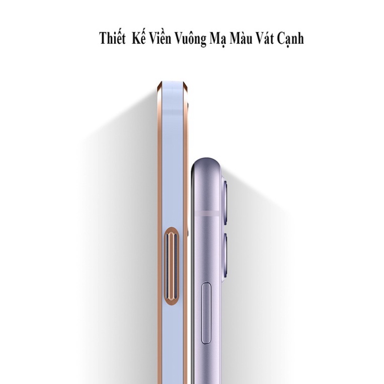 Ốp lưng Cạnh vuông_ Samsung A02/A02s/A03/A03s/A7/A11/A12/A13/A20/A20s/A21 _Mạ màu viền_ Vát Cạnh_Ôm Máy TimShop