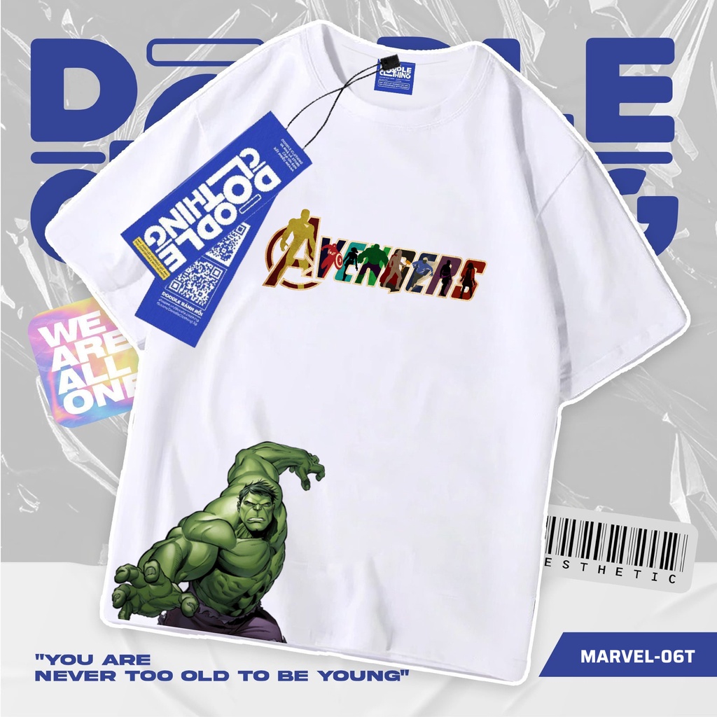 Áo thun nam nữ tay lỡ unisex oversize áo phông form rộng basic tee các mẫu marvel siêu ngầu siêu chất