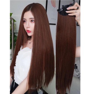 Tóc giả kẹp phồng dàiFREESHIPSet 3 phím thẳng dài 60cm