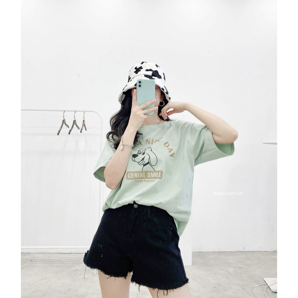 [ Miều ] Áo thun form rộng in hình Have A Nice Day