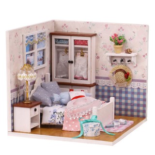 Mô hình nhà gỗ búp bê diy - warm whispers m002