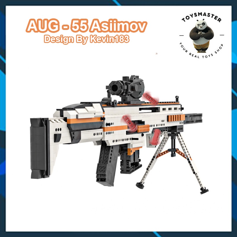 Đồ Chơi Lắp Ráp Kiểu LEGO Súng Mô Hình PUBG HK-Scar Asiimov Với 1255+ Mảnh Ghép,Bản Thiết Kế Tiêu Chuẩn Kevin 183