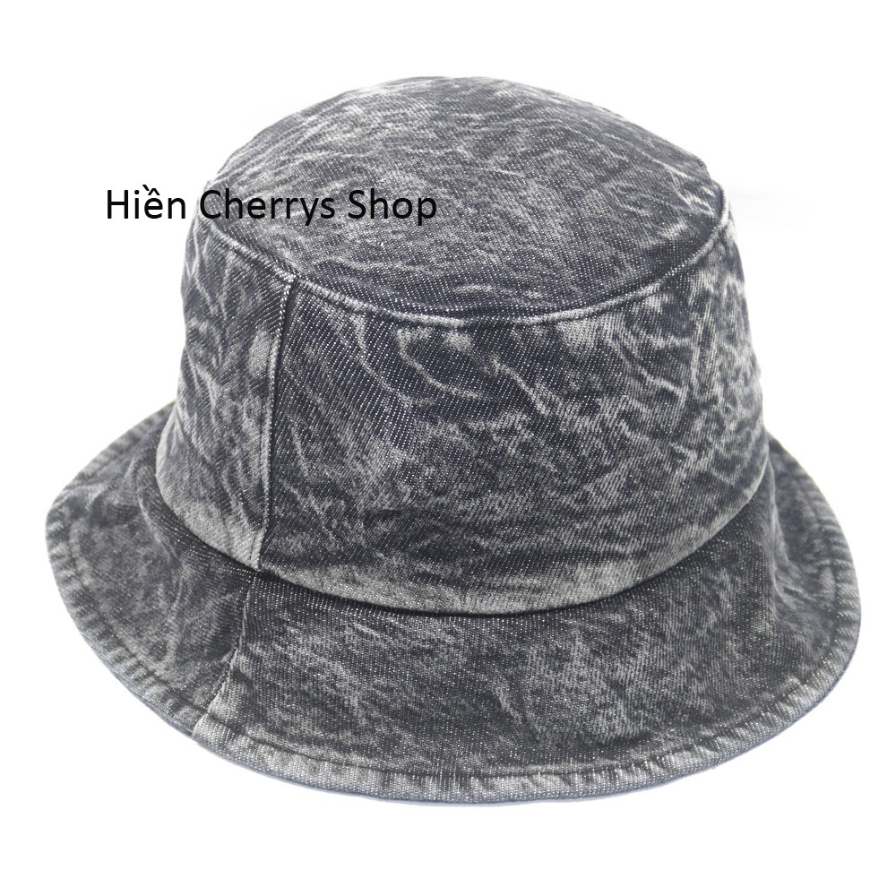 Mũ Bucket Vành Cụp ❤️ Nón Jean Tai Bèo Cao Cấp Kiểu Thêu Chữ Phong Cách Hàn Quốc Hot trend 2022