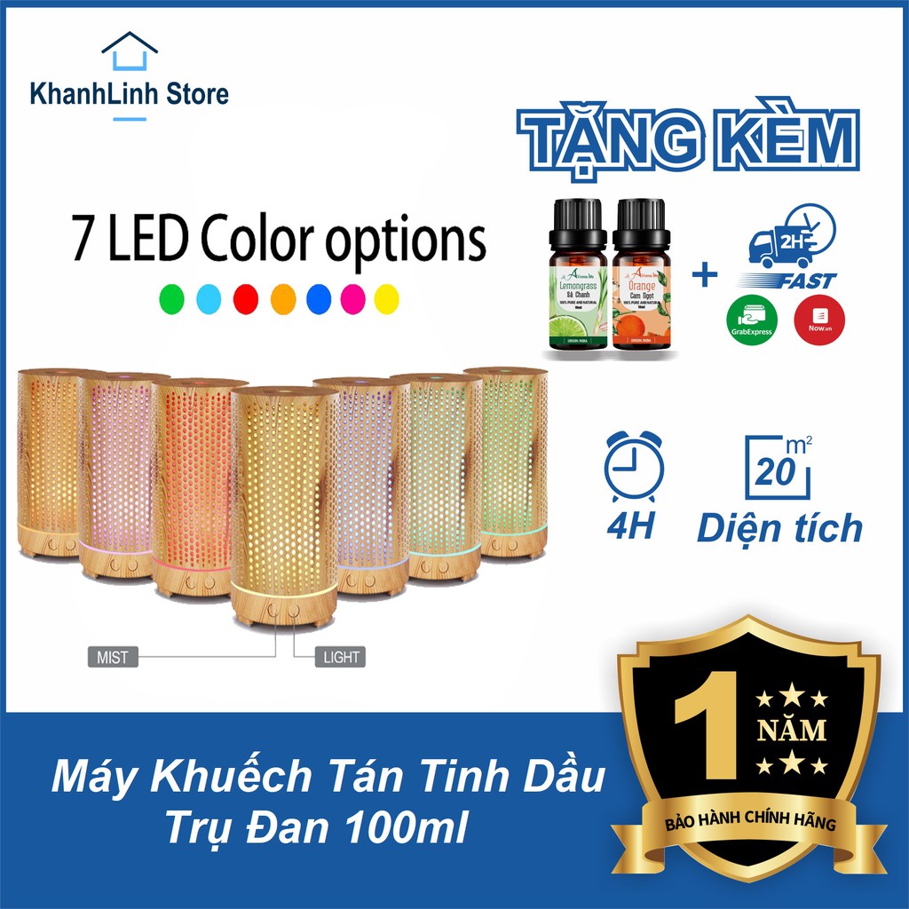 Máy Khuyếch Tán Tinh Dầu Tạo Độ Ẩm Phun Sương Nano Có Đèn Led Trang Trí Nhiều Phiên Bản