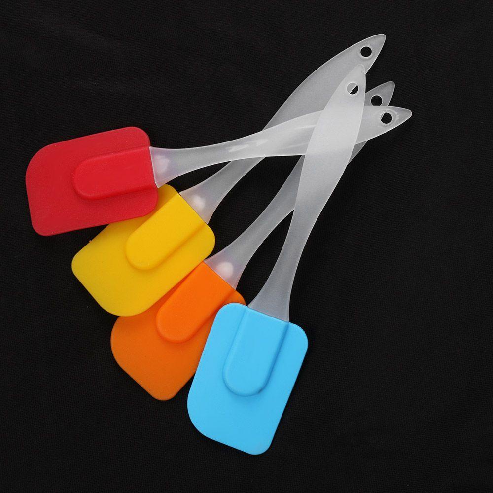 CONOPERY  Cooking Silicone Spatula Pastry Tools Baking Scraper Cream Butter Fondant DIY Kitchenware Peeling Knifes Cake