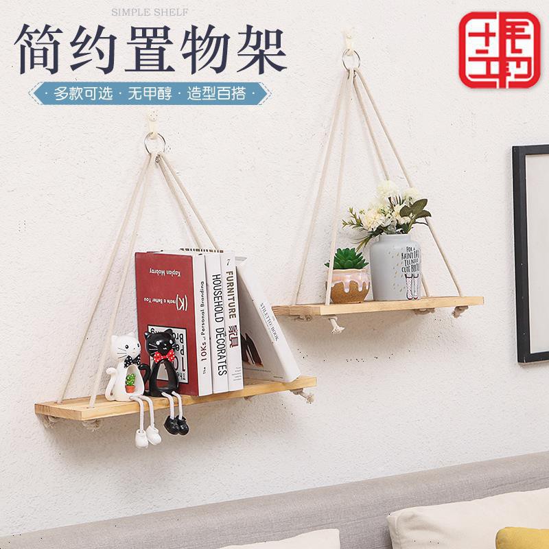 Kệ Gỗ Thông Treo Tường An Phú Decor Tặng Kèm Dây