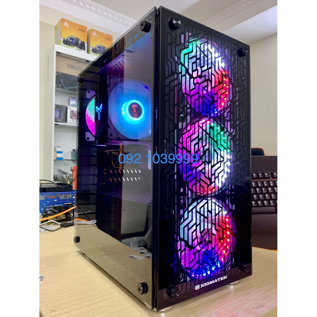 Bộ máy i3-9100F, 8G Ram4, VGA GTX1050Ti 4G Max các game pubg, fo4, gta5, lmht, cf...
