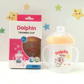 Bình tập uống sillicon Dolphin 250ml