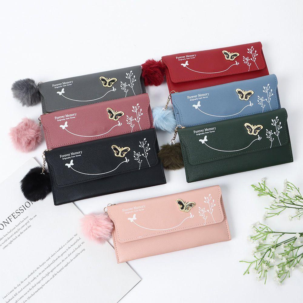 Xiantin Ví Da Pu Cầm Tay Đựng Tiền Xu Họa Tiết Bướm Zero