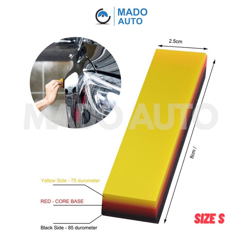 Gạt cao su dán PPF ô tô chuyên dụng 3 lớp dùng 2 mặt nhiều kích thước MADO AUTO F147