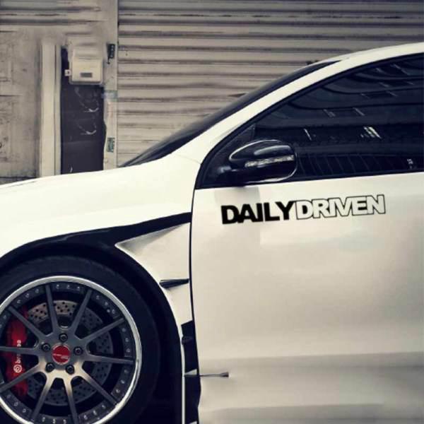 Decal dán trang trí " Daily Driven " cho xe hơi