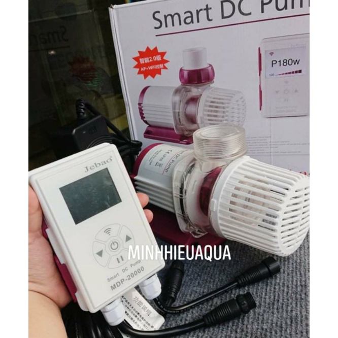 Máy bơm nước hồ cá cao cấp chống giật DC 24V Jebao MDP có app Wifi Jebao MDP-10000, 10000l/h
