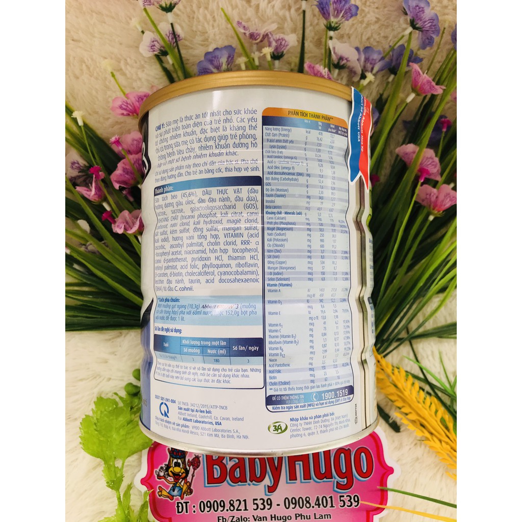 Sữa Bột Abbot Grow 3 Hộp 900gr