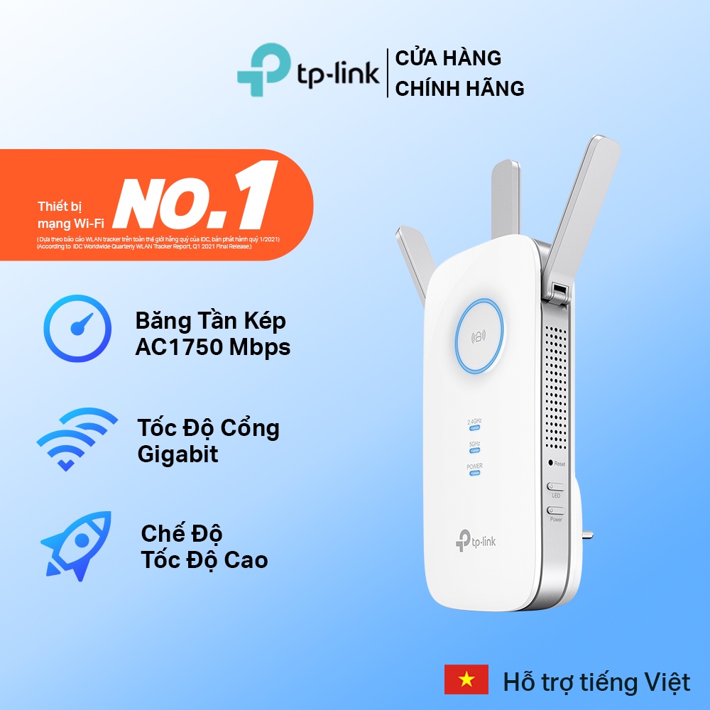 [Hỏa Tốc] Kích sóng wifi (Wifi khong day) TP-Link Chuẩn AC 1750Mbps RE450