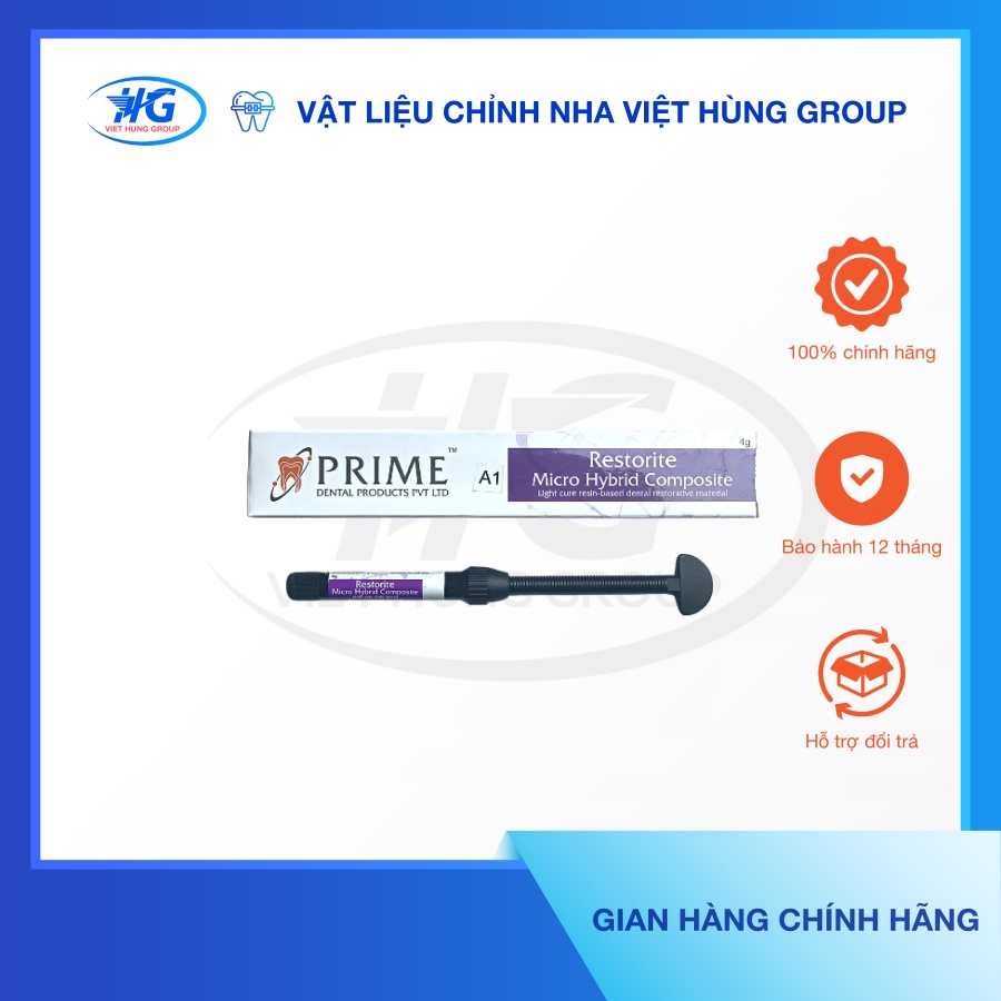 Composite Đặc Trám Răng Micro (Restorite Micro Hybrid) PRIME - VIỆT HÙNG GROUP