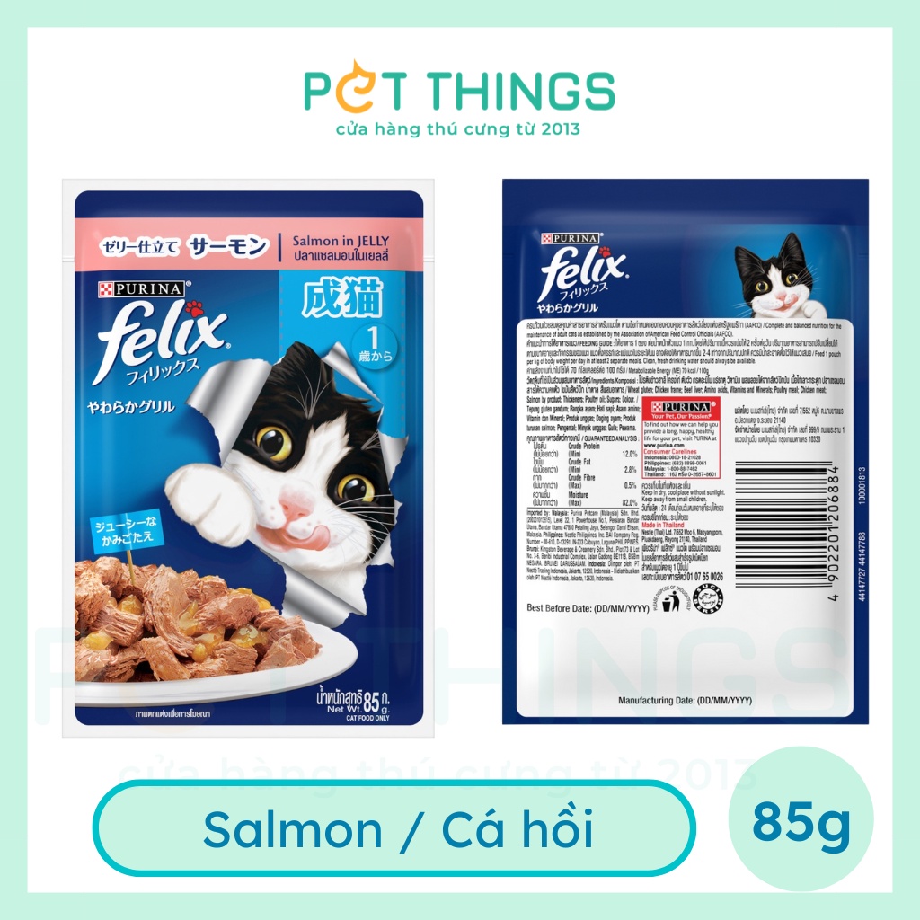 Pate MÈO Purina Felix 85g sản xuất Thái Lan