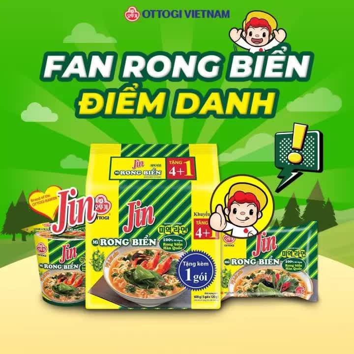 Mì Ly Rong Biển Ottogi Vị Hải Sản 60g