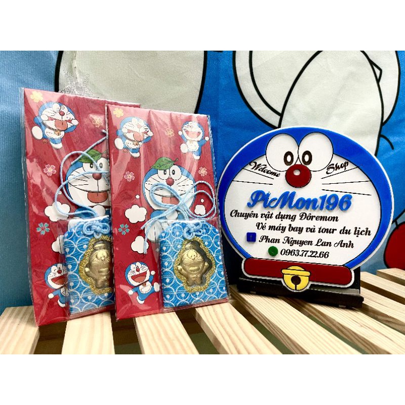 Túi Mon May Mắn Kèm Bao Lì Xì Doraemon