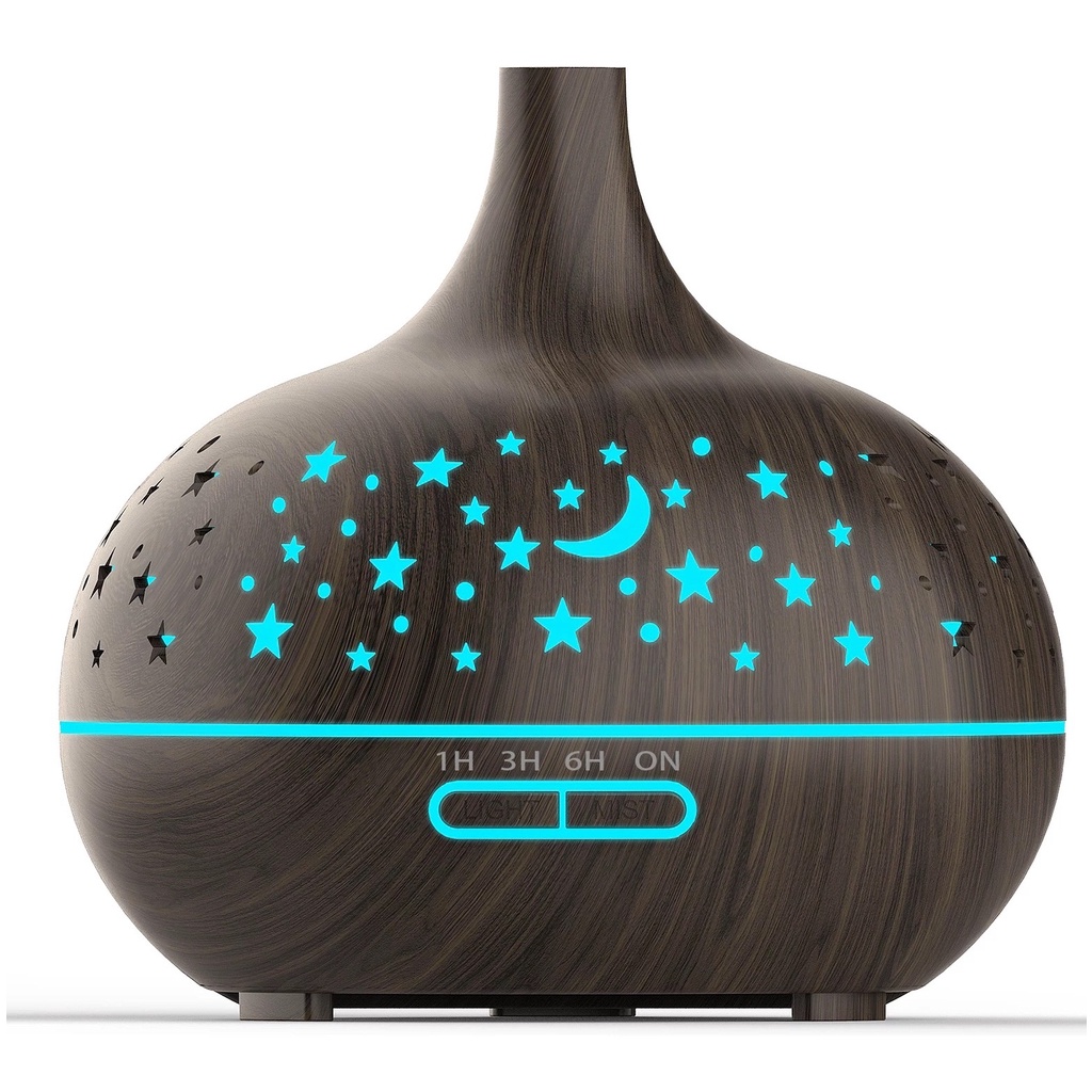 Máy Xông Tinh Dầu khuếch Tán Tinh Dầu Trăng Sao 550ML