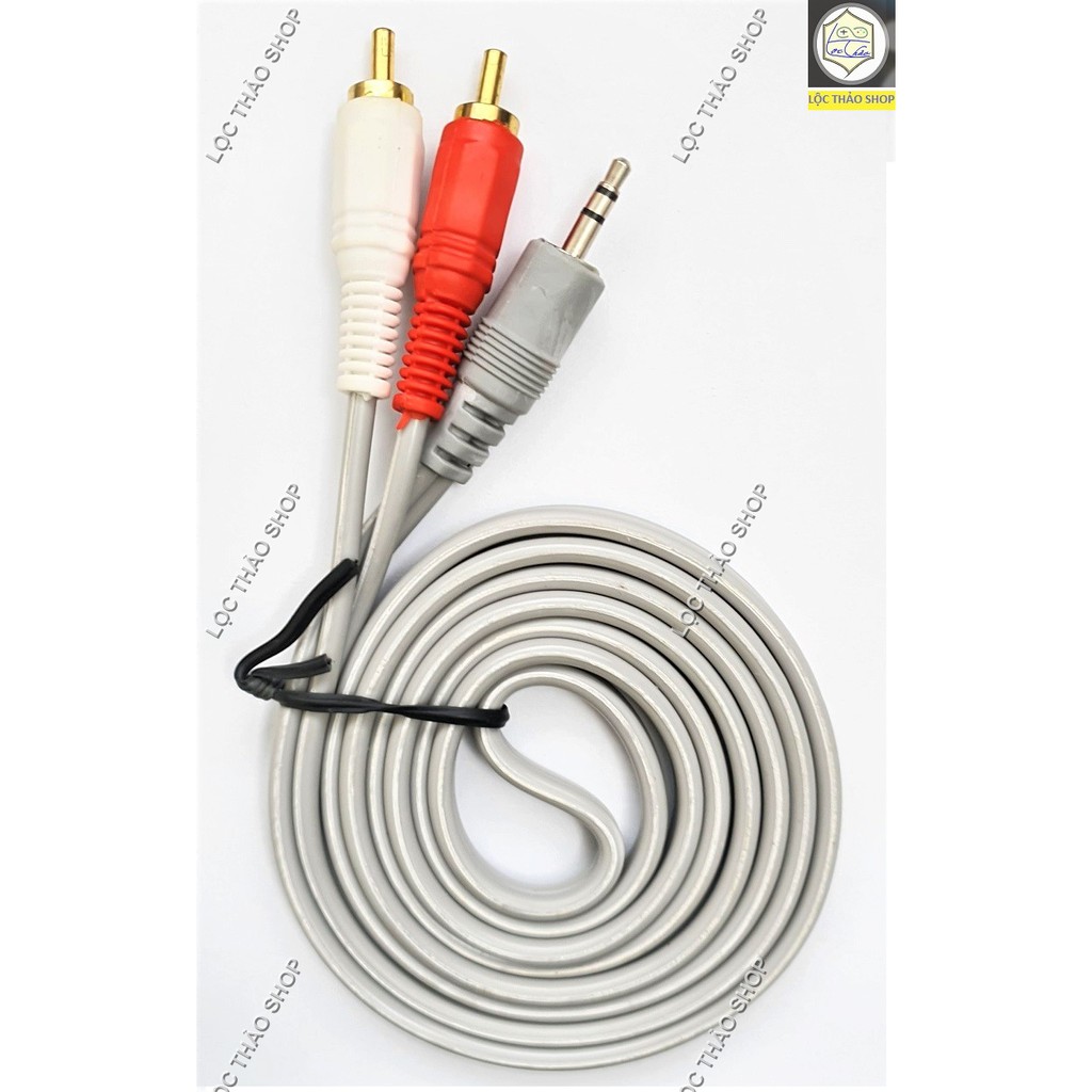 [Bán sỉ/lẻ] Cáp loa jack 3.5 ra 2 đầu hoa sen 1.5M