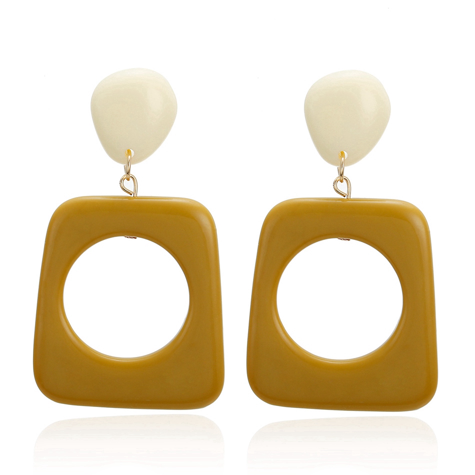 Đôi khuyên tai Acrylic thiết kế độc đáo thời trang cho nữ