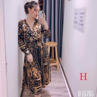 Đầm hoạ tiết