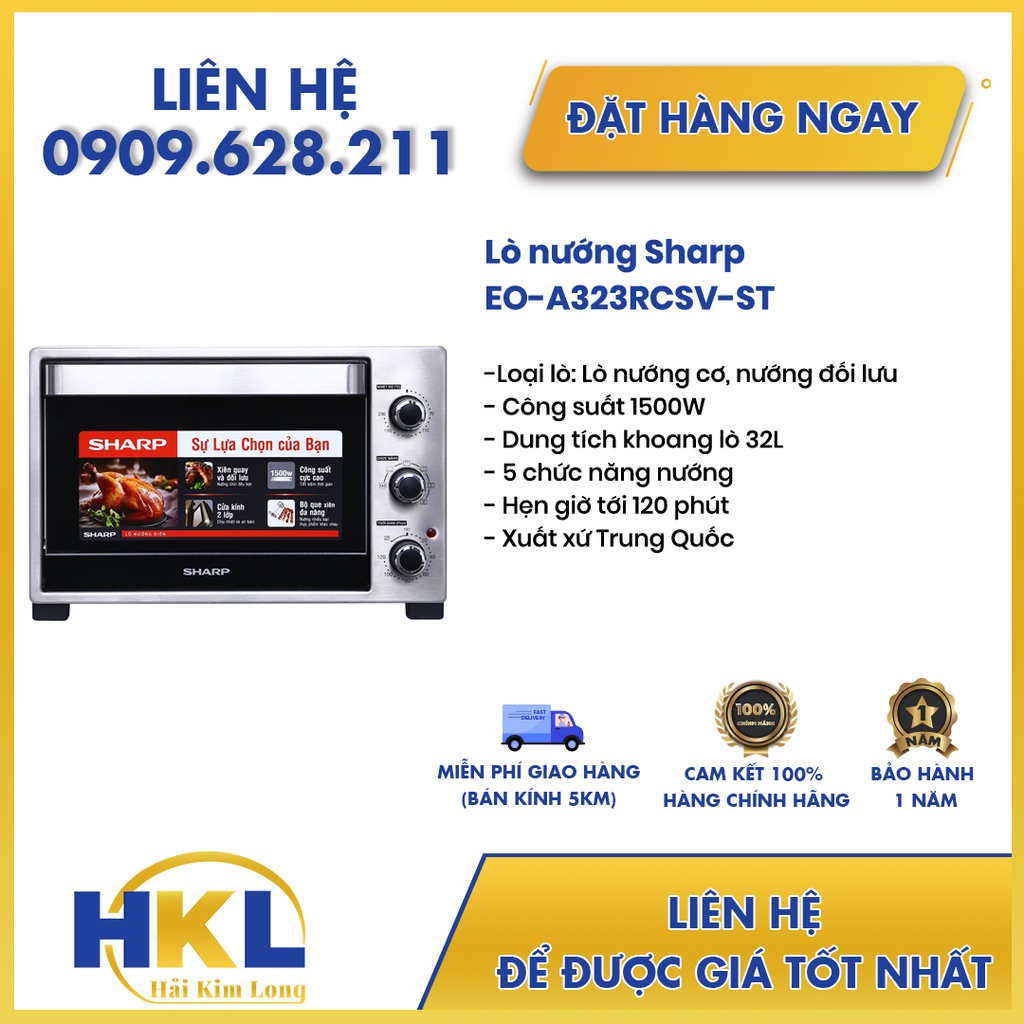 Lò nướng Sharp EO-A323RCSV-ST 32 lít