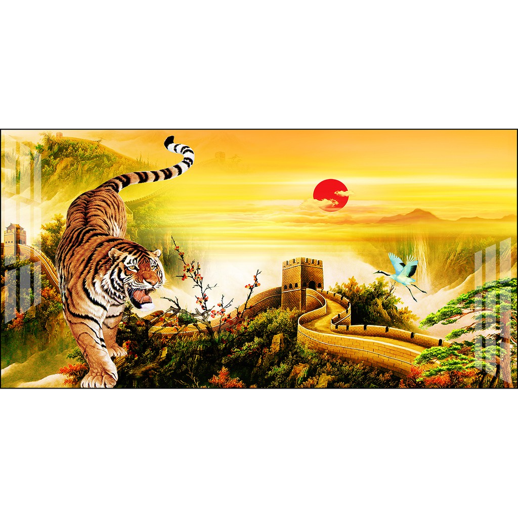 Tranh bóng kiếng Hổ và Vạn Lý Trường Thành Ho_012