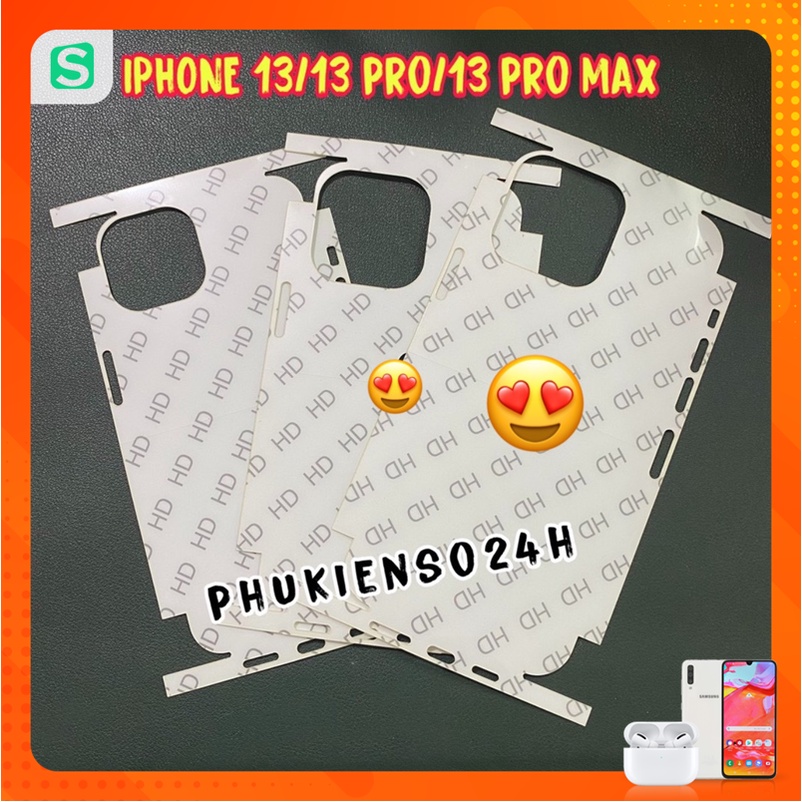 Miếng dán PPF DTS Xịn Full viền mặt sau Trong và Nhám cho iPhone 14 14 pro 14 plus 14 pro max 13 ip 13 pro ip 13 pro max