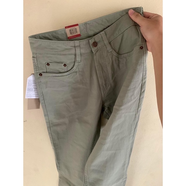 Quần Kaki Nam Cao Câp Màu xám rêu Quần kaki jean mẫu trơn dáng đứng ôm nhẹ chất vải co giãn