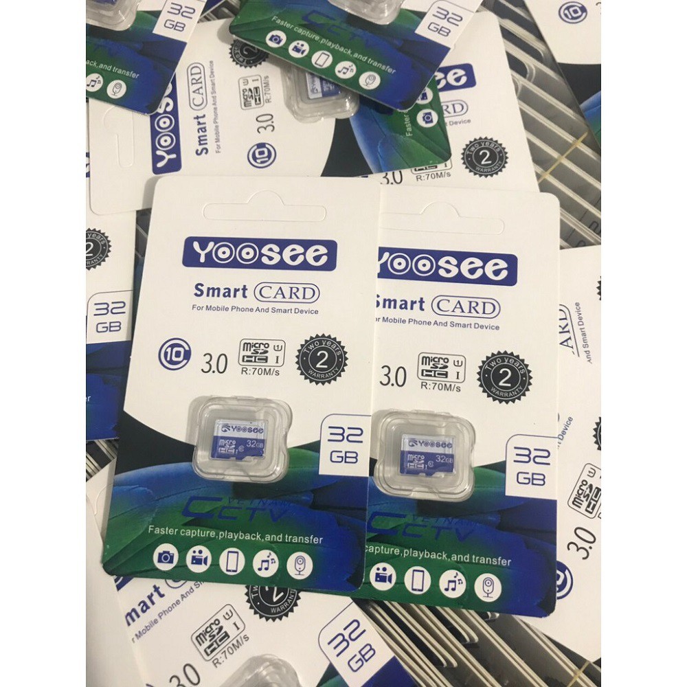 Thẻ nhớ 64GB/32GB YOOSEE Class 10, Thẻ nhớ Yoosee camera IP wifi, Điện thoại, loa đài - Bảo hành 5 năm 1 đổi 1