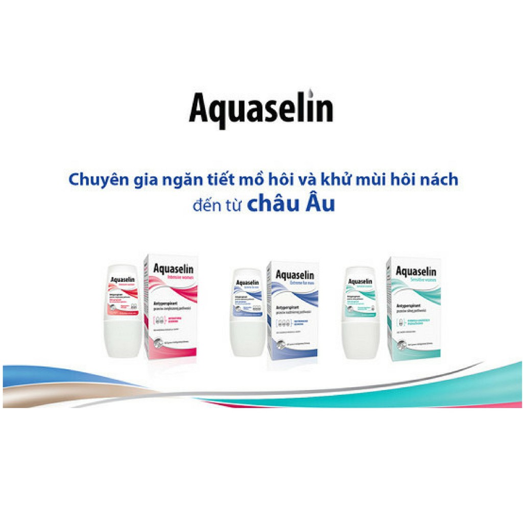 Combo 2 Aquaselin - Lăn nách ngăn tiết mồ hôi khử mùì dành cho nữ
