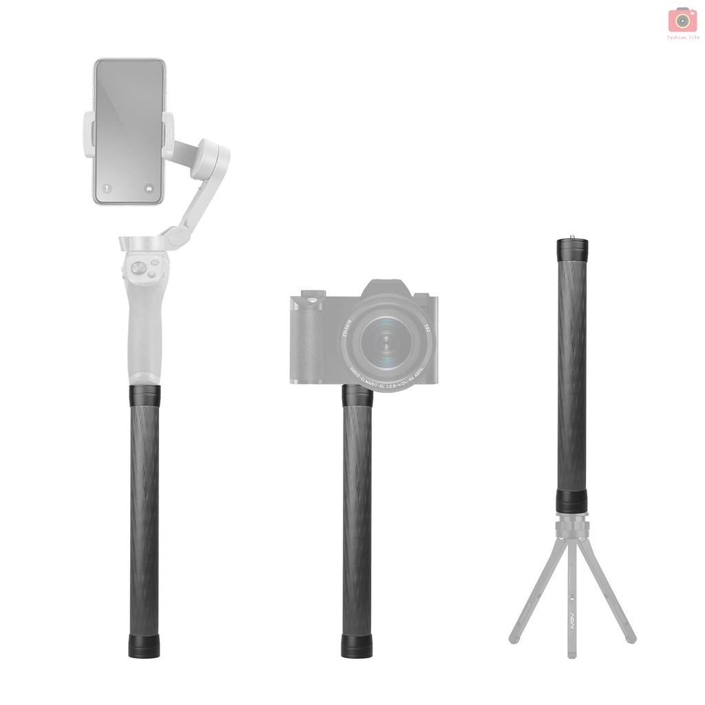 Thanh nối dài 35cm/13.8in với 1/4-inch 3/8-inch bằng sợi Carbon thông dụng cho giá đỡ máy ảnh | BigBuy360 - bigbuy360.vn