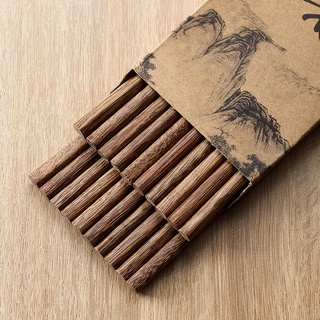 Set 10 đôi đũa gỗ không sơn màu