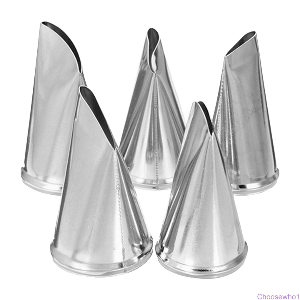 Set 5 Đuôi Bắt Bông Kem Trang Trí Bánh Bằng Thép Không Gỉ Tiện Dụng