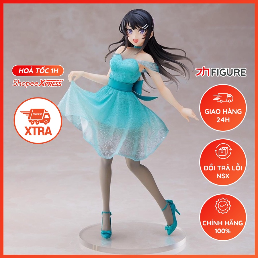 Mô Hình Figure Chính Hãng Anime Sakurajima Mai, Coreful Figure, Clear Dress Ver. (TAITO) Nhật Bản