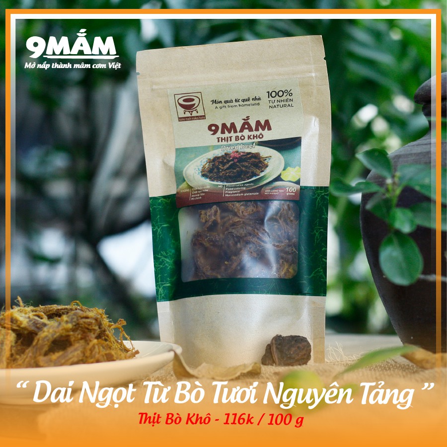 Khô Bò Sợi - Cam kết làm từ thịt bò tươi sạch (Không Mì Chính, Chất Bảo Quản)
