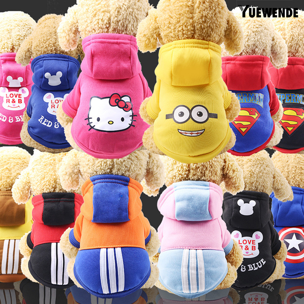Áo Hoodie Thể Thao In Họa Tiết Hoạt Hình Cho Thú Cưng