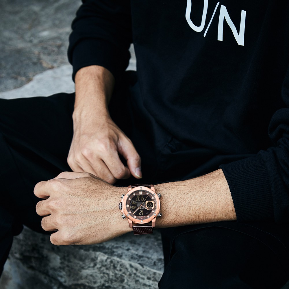 Đồng Hồ Thể Thao Naviforce 100% Chính Hãng Bằng Thép Không Gỉ Chống Thấm Nước Phát Quang Kèm Hộp Đựng