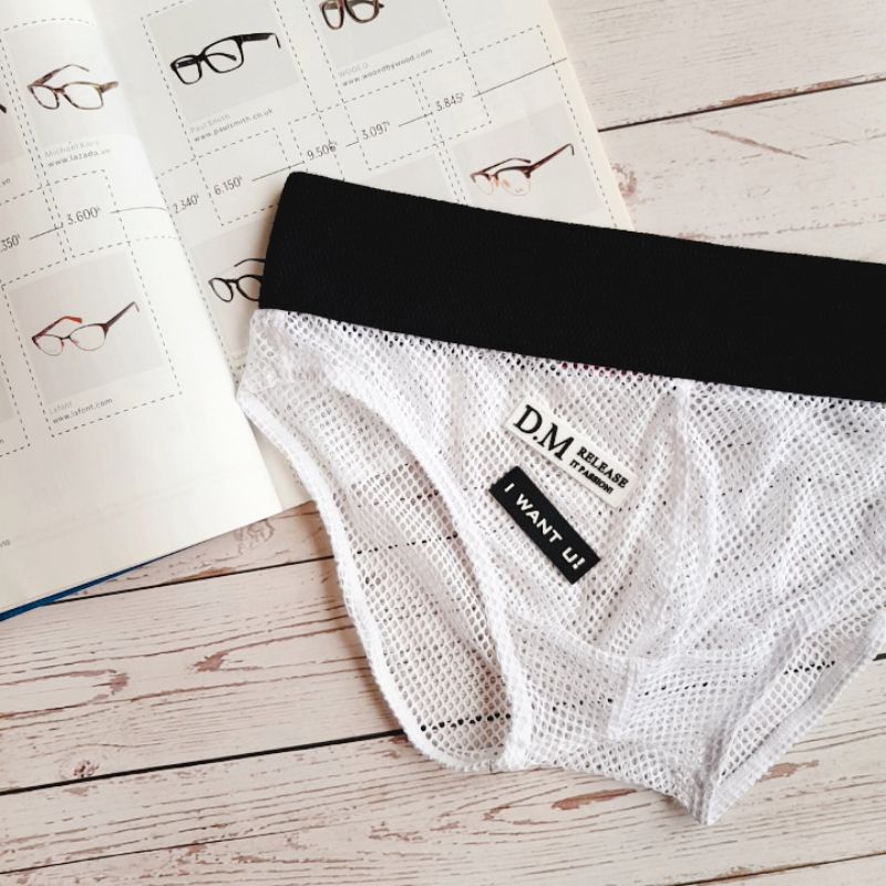 Quần lót nam tam giác lưới xuyên thấu - DM A14