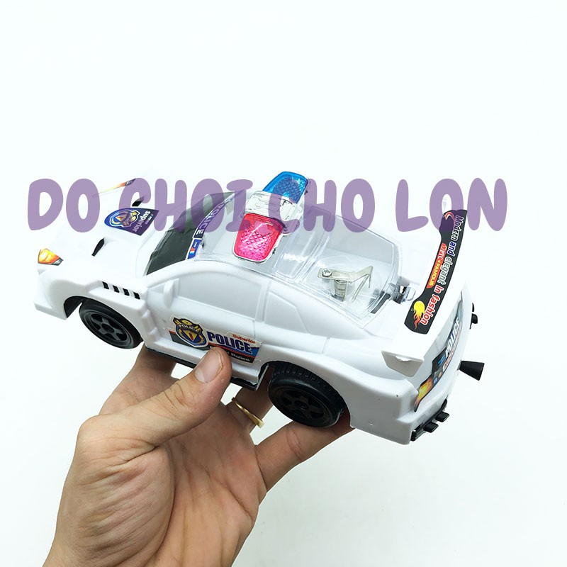 Đồ chơi xe hơi cảnh sát ĐÈN bằng nhựa chạy bằng dây cót 201-24A