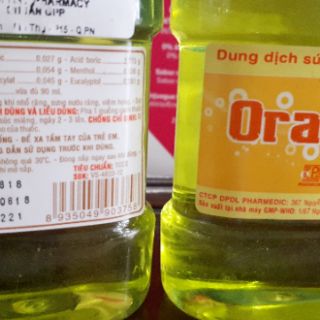 Nước súc miệng orafar 90ml