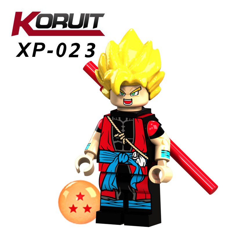 Minifigures Các Nhân Vật Trong Phim 7 Viên Ngọc Rồng Son Goku - Dragon Ball Goku Koruit XP021 XP022 XP023 XP024 XP025