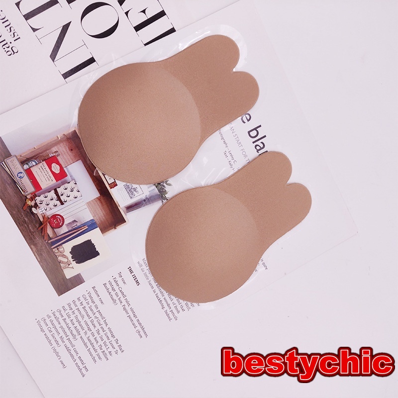 Miếng Dán Nâng Ngực Silicone Hình Tai Thỏ Thoáng Khí
