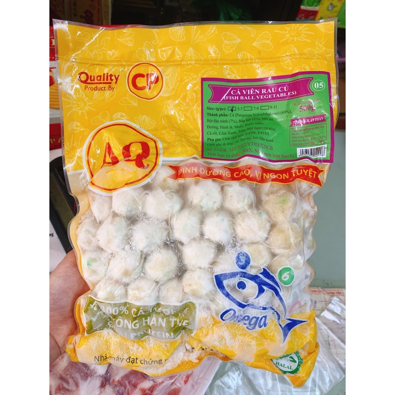 1Kg Cá viên AQ Rau Củ siêu ngon_ CP ( đóng gói 500g)- SHIP HỎA TỐC HCM