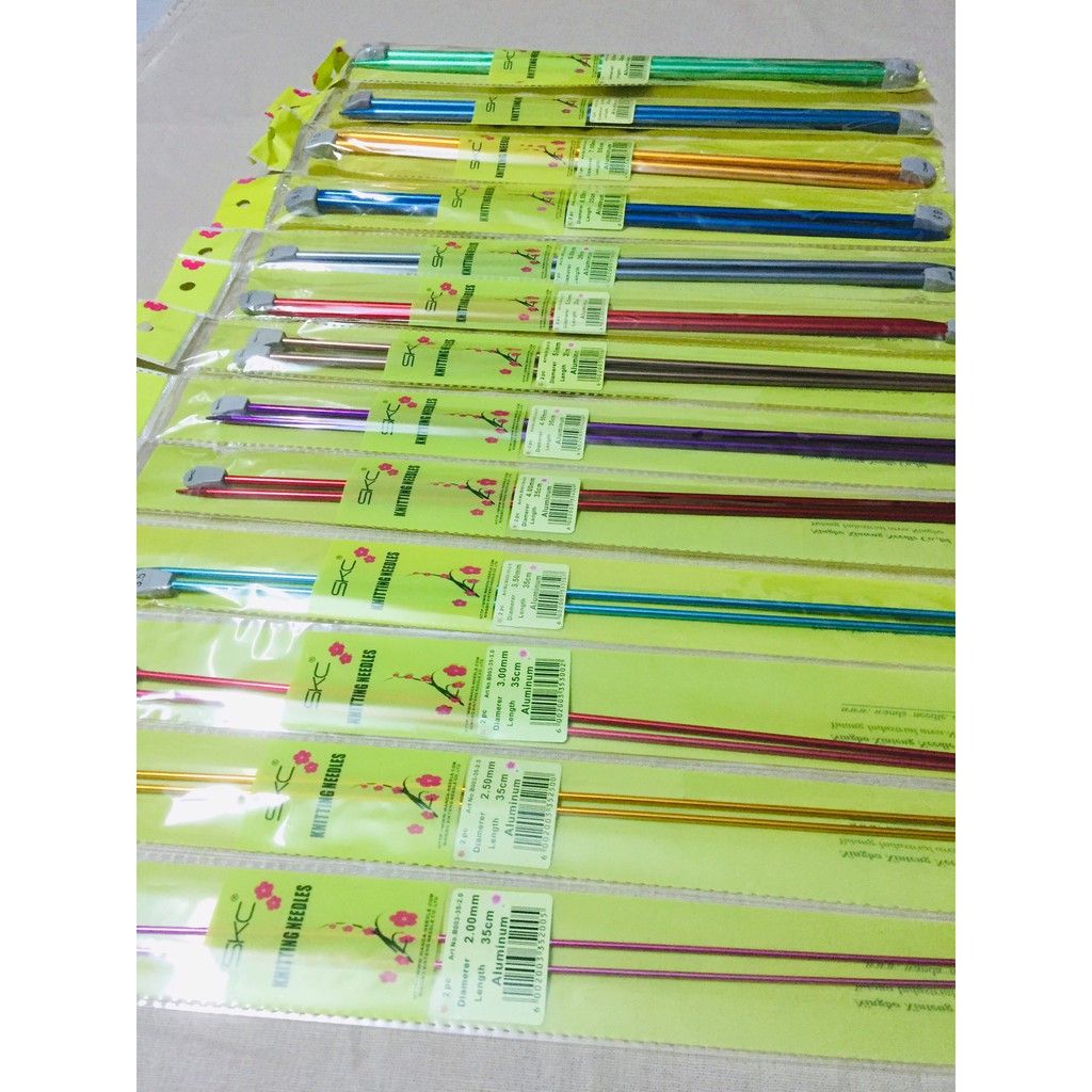 Kim đan thẳng SKC 35cm dùng đan khăn, áo, váy, tất vớ chất lượng