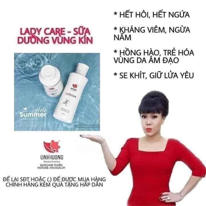 [Chính Hãng] Dung dịch vệ sinh LADYCARE linhh hươngg- làm sạch dịu nhẹ cô bé